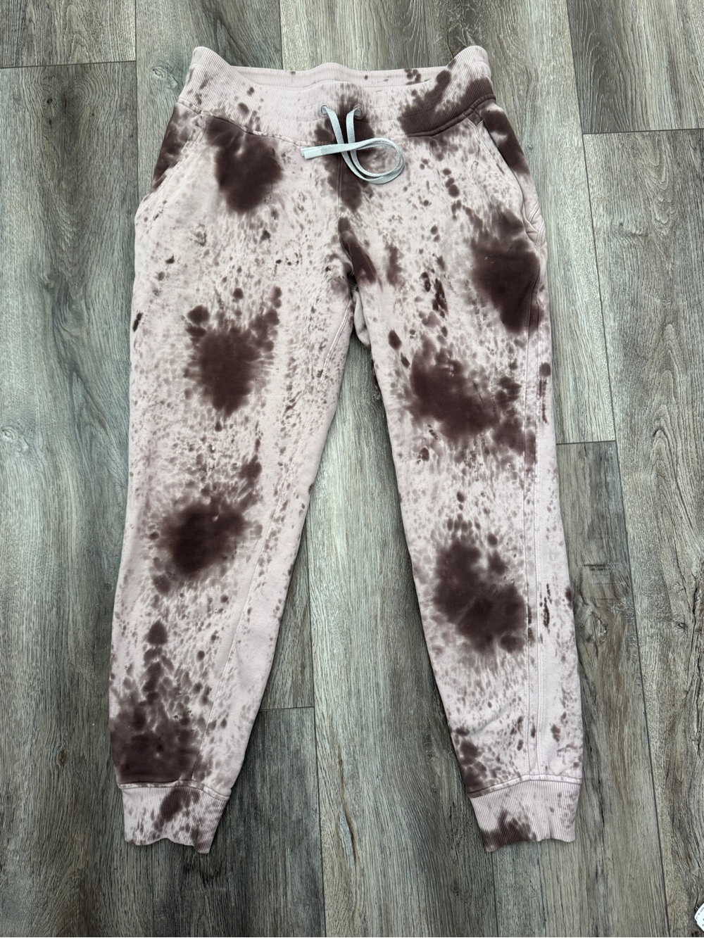 Lululemon Size 8 Scuba HR Jogger Marble Tie Dye Earth Tone Lounge Sweatpants